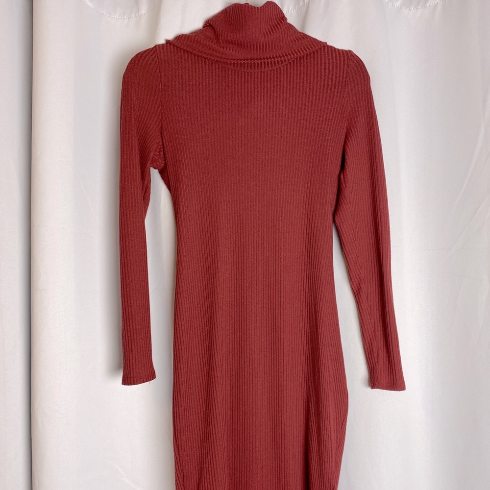 Bodycon turtleneck sweater dress